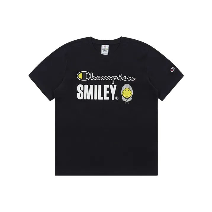 Smiley X Champion Smiley T Shirts Unisex