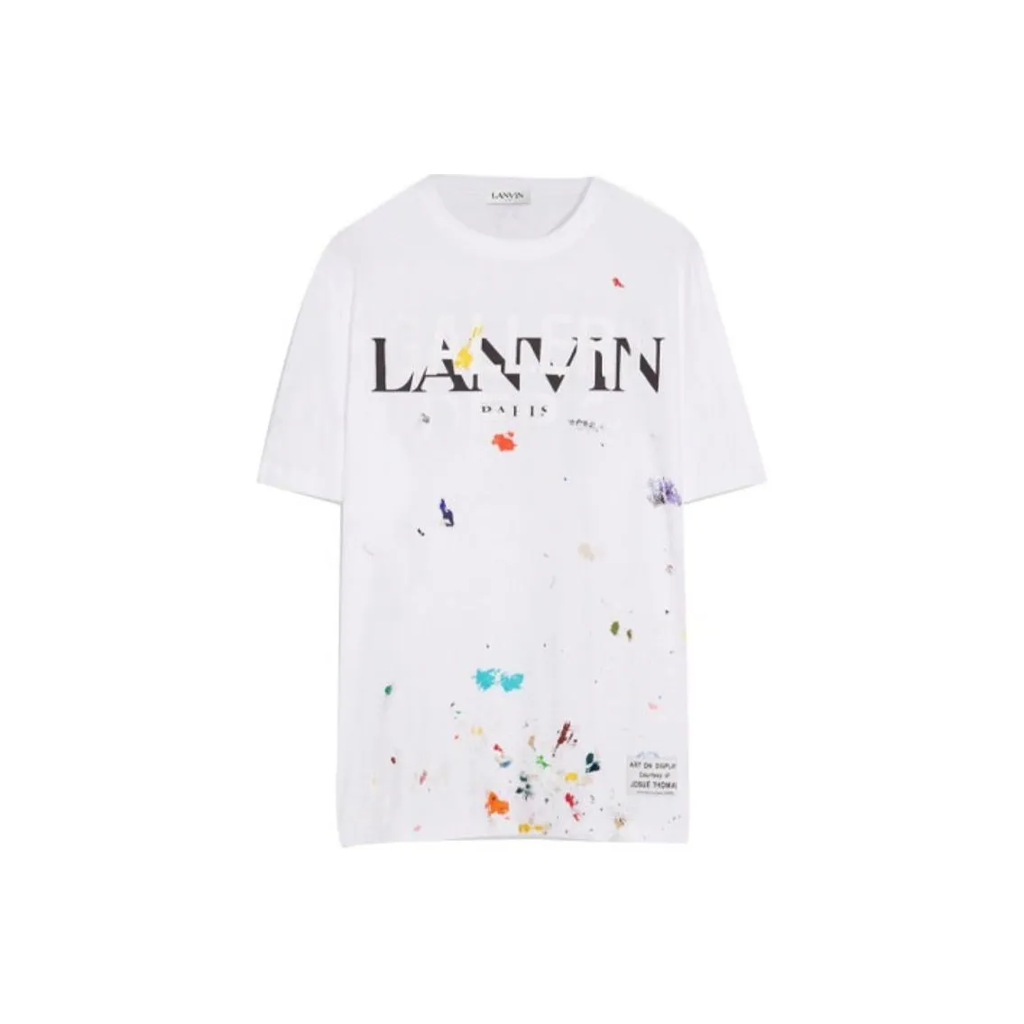 Lanvin X Gallery Dept. Logos Printed T Shirt With Paint Marks