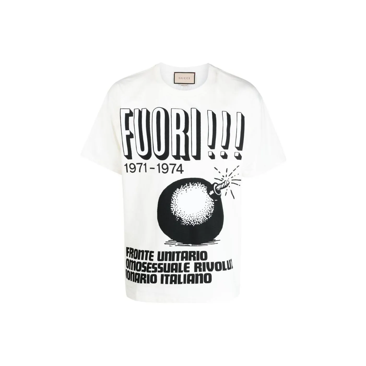 GUCCI Белая Мужская T-рубашка