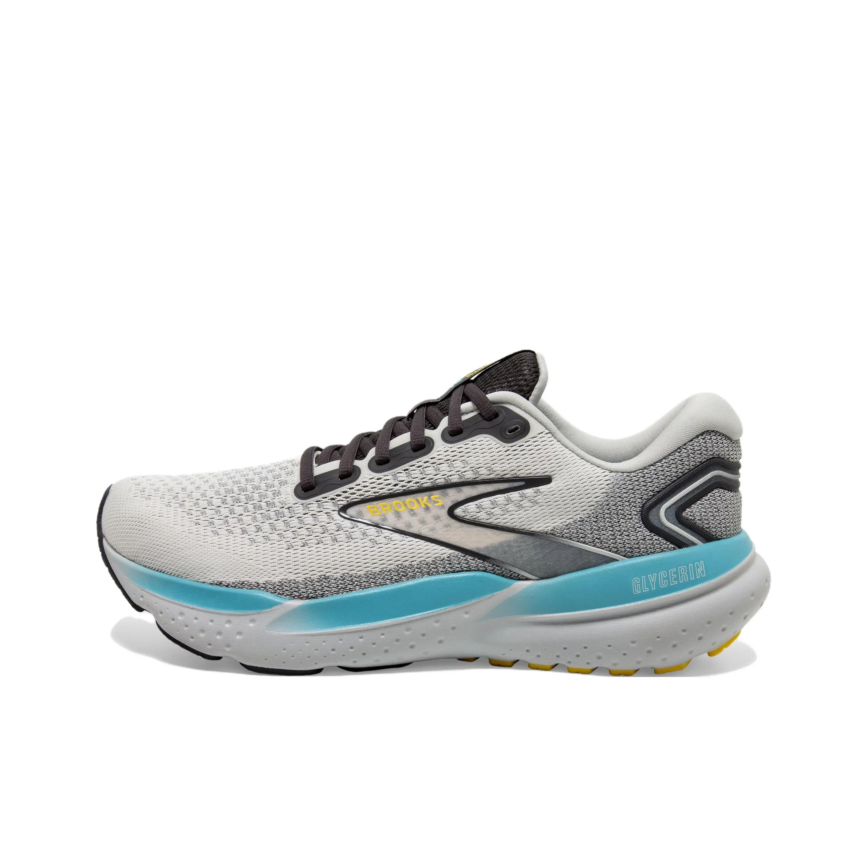 Brooks Glycerin 21 Slip Устойчивый к истиранию Низкий Топ Повседневные Беговые кроссовки Мужские Серый Бежевый