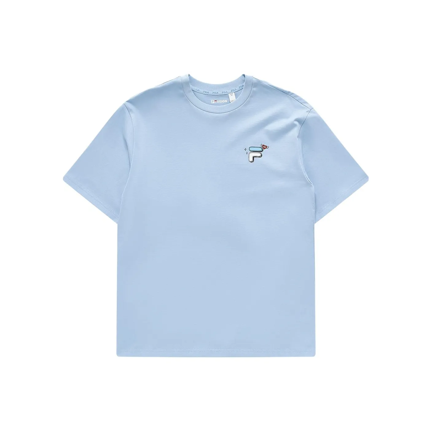 FILA FUSION T Shirt Unisex Ice Lake Blue