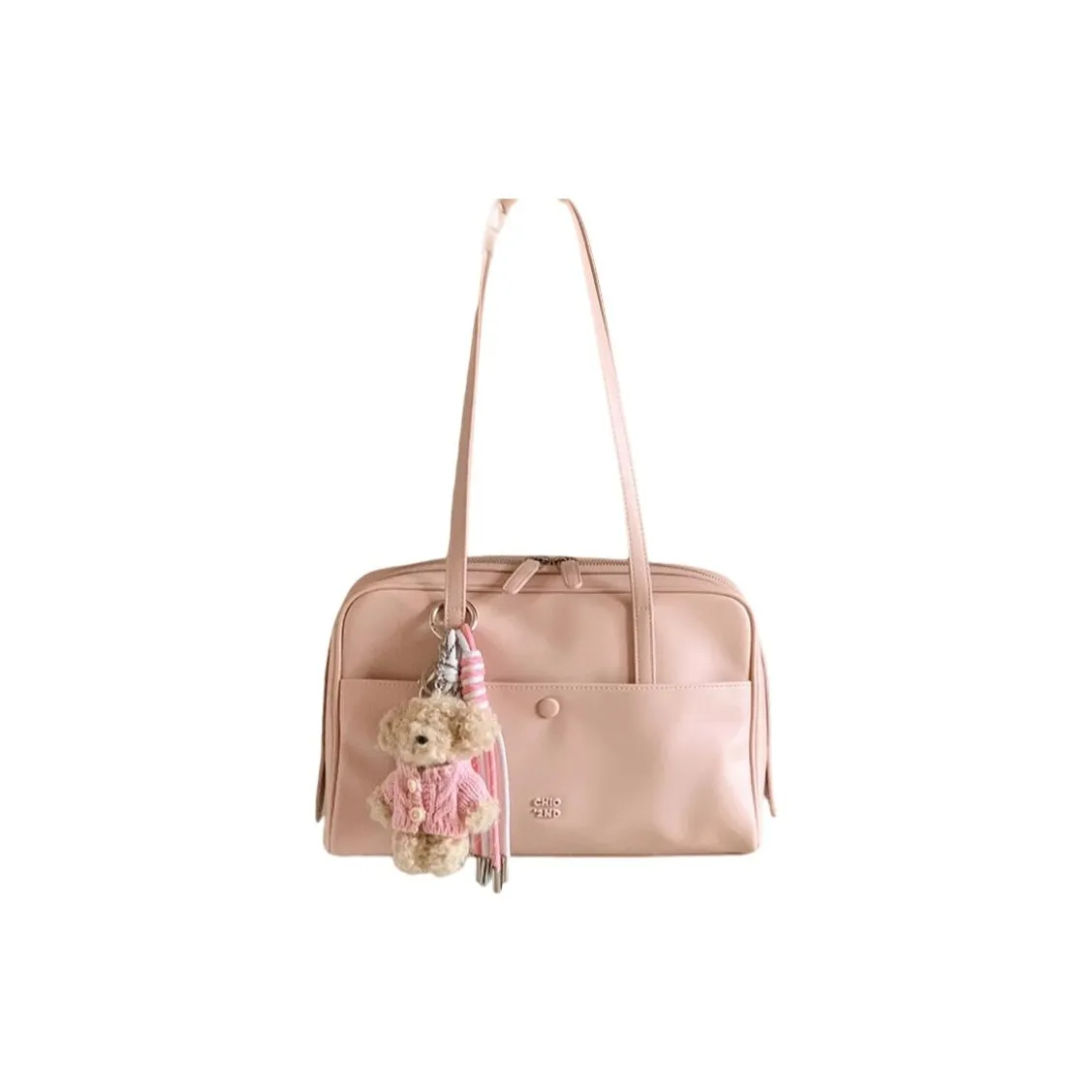 PAYOT Микрофибра Синтетическая Кожа Сумка через плечо Женская Розовая Экрю