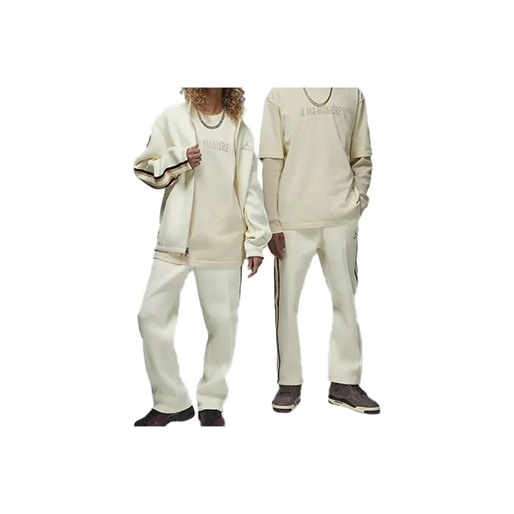 Jordan X A Ma Maniére Молочно-белая Унисекс T-рубашка