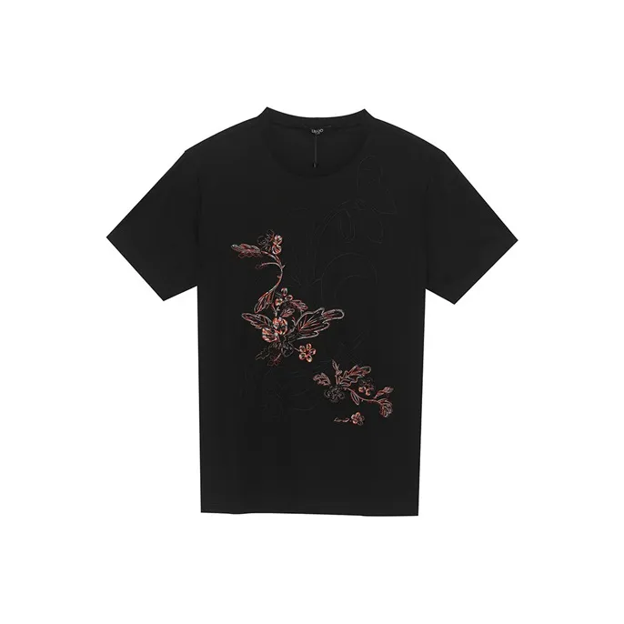 LIU·JO UOMO SS21 Straight T Shirt Men's Black