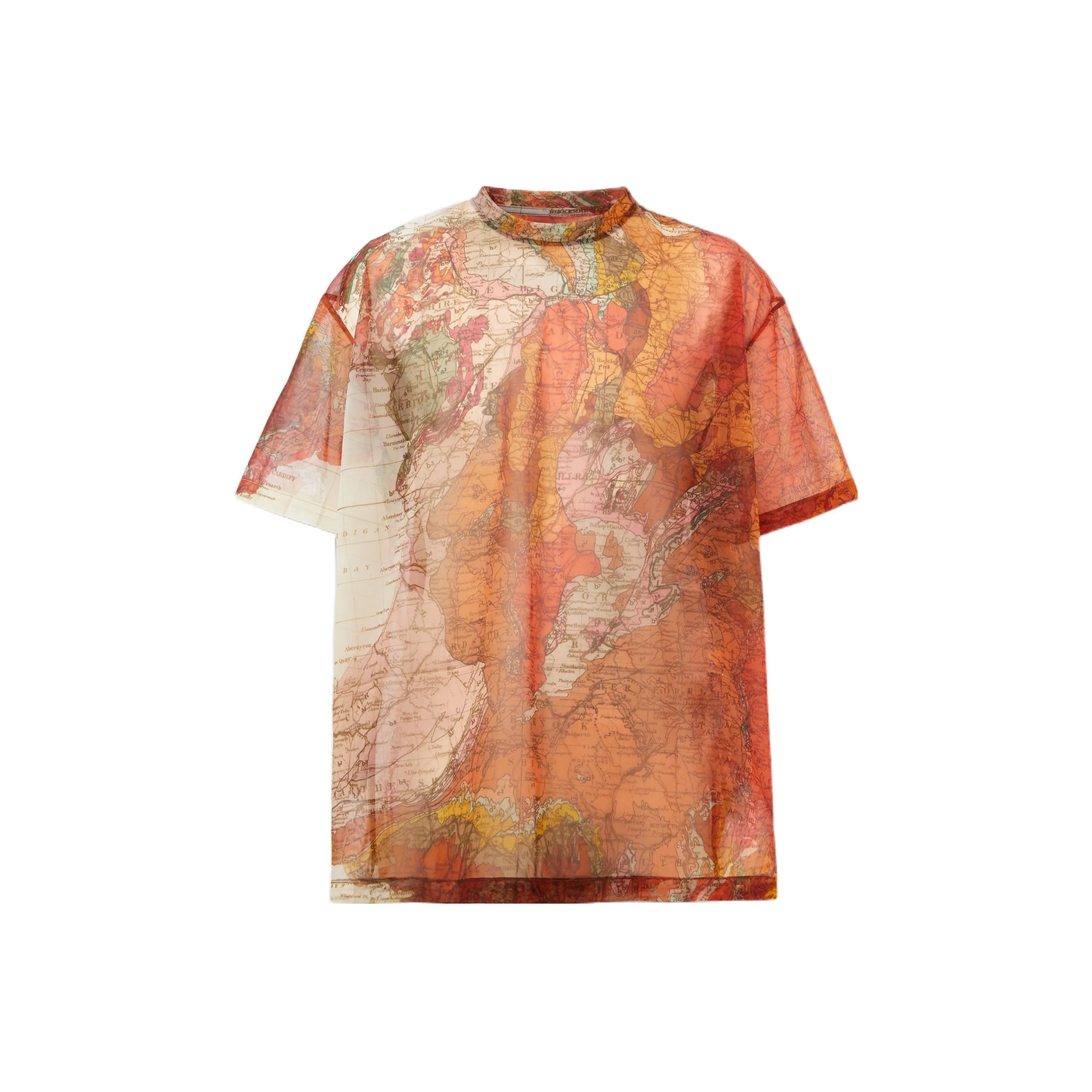 Burberry Orange Мужская T-Рубашка