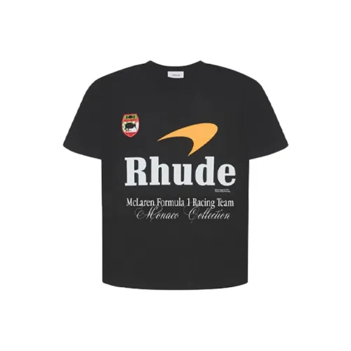 Rhude Черная Мужская Рубашка