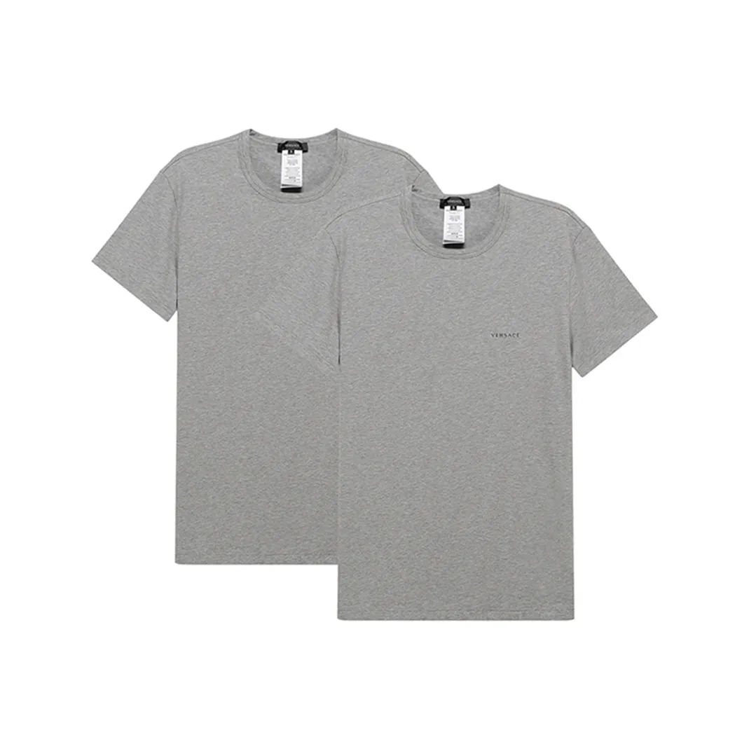 VERSACE T Shirt Men's 2 Pack Gray