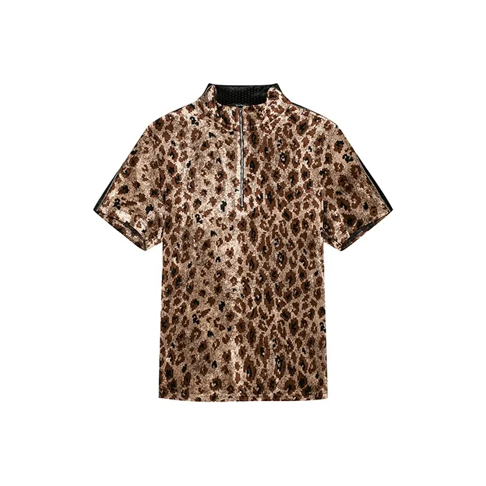 DAVID NAMAN Рубашка Мужская с Леопардовым Принтом