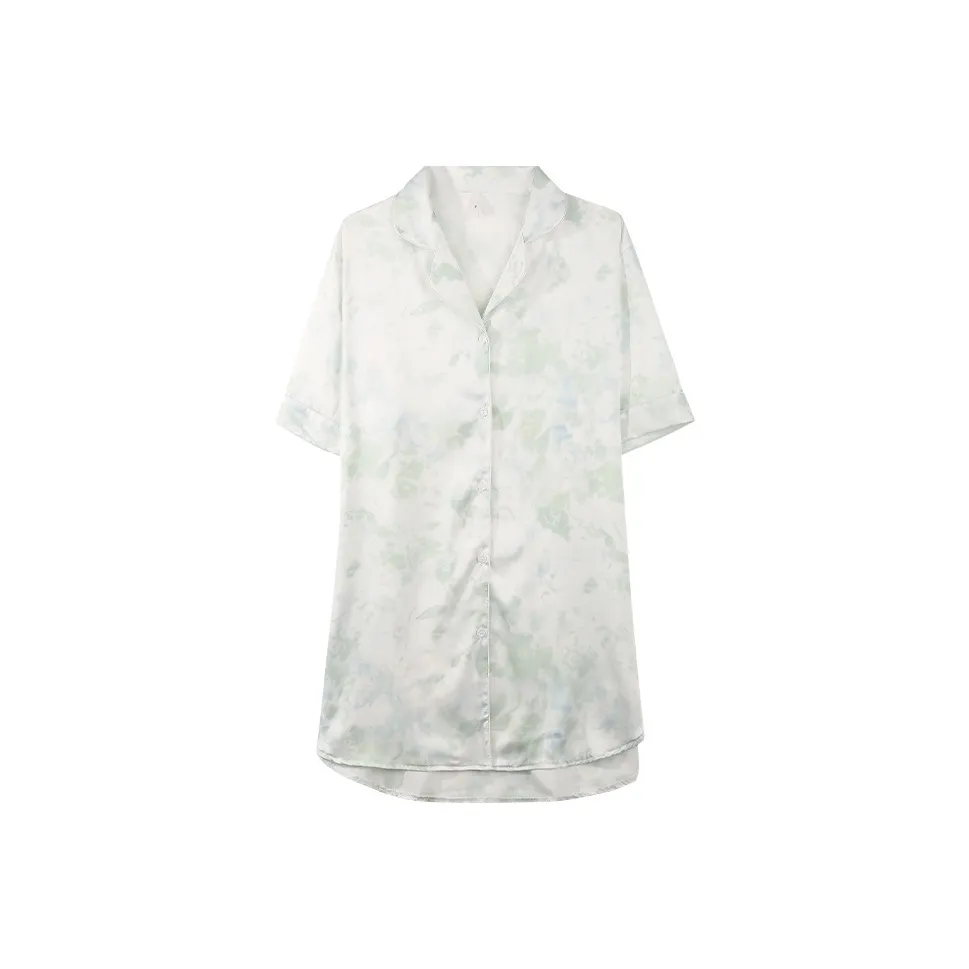 LoveEsteem Nightgown Women's White Green