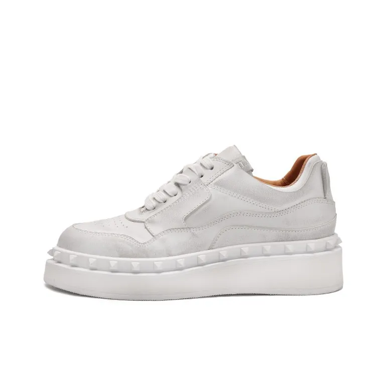 Viplander Потертый Обувь Баланс Высота Увеличение Низкий Топ Скейтбординг Женские Потертый Белый