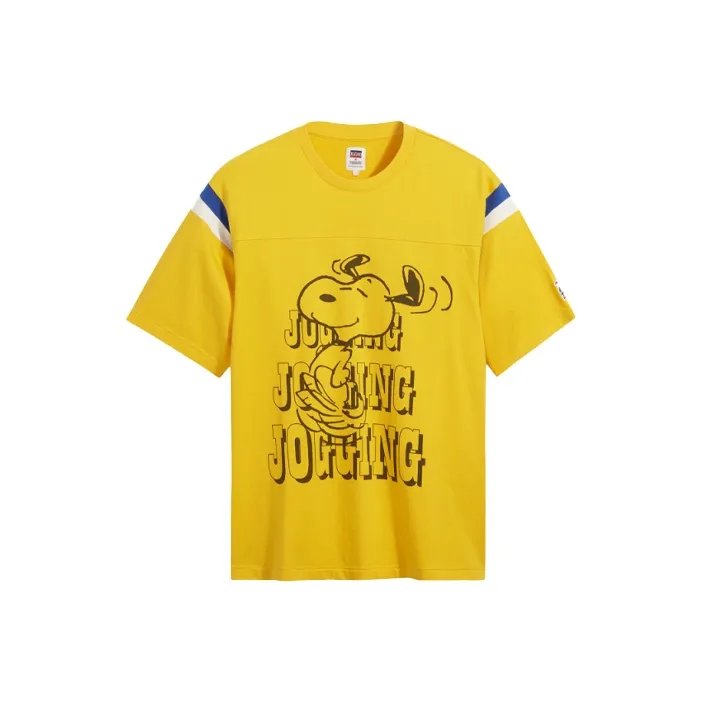 Levi's x Peanuts Drop Shoulder Sleeve T Shirt Men's Yellow