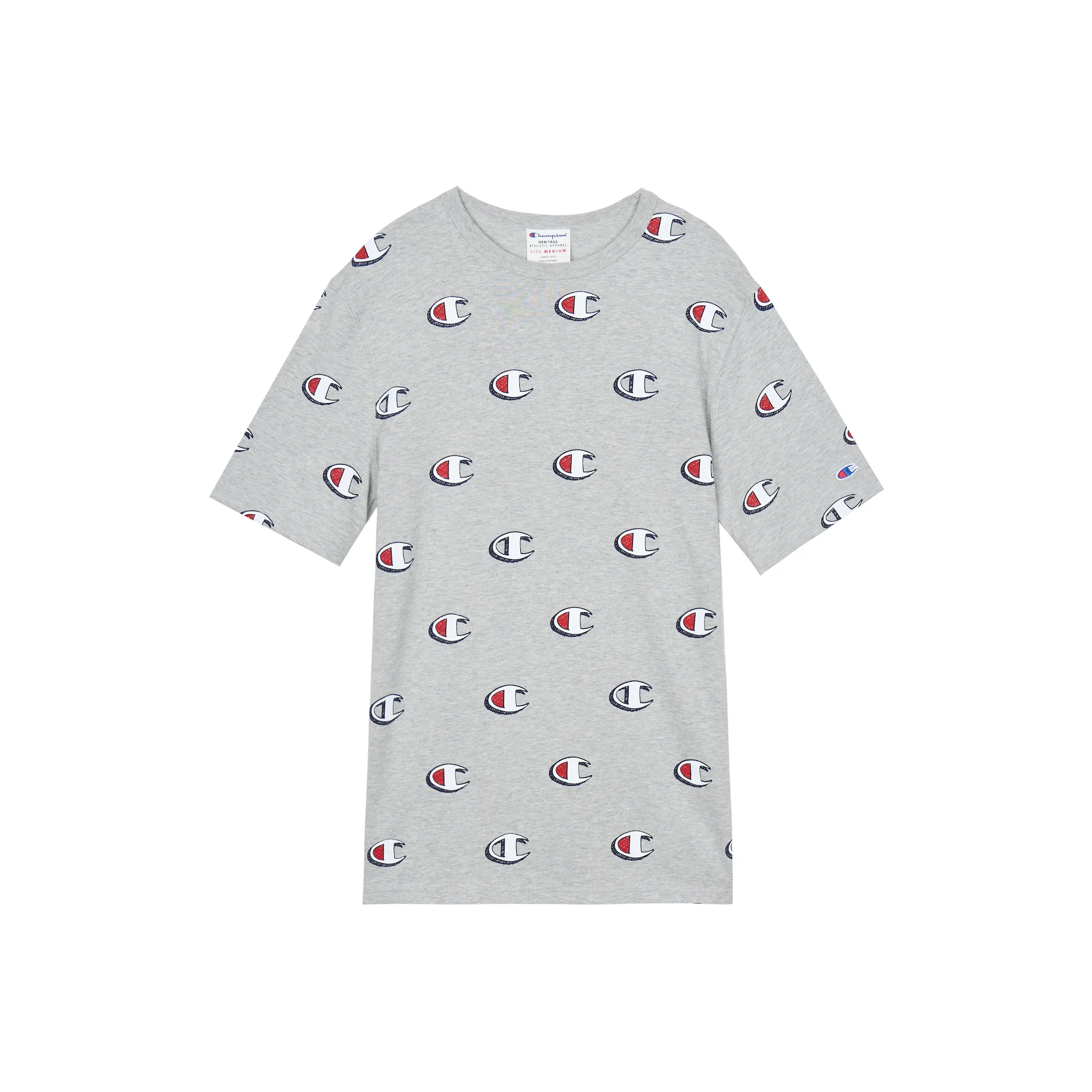 Champion T Shirt US Version Unisex Gray