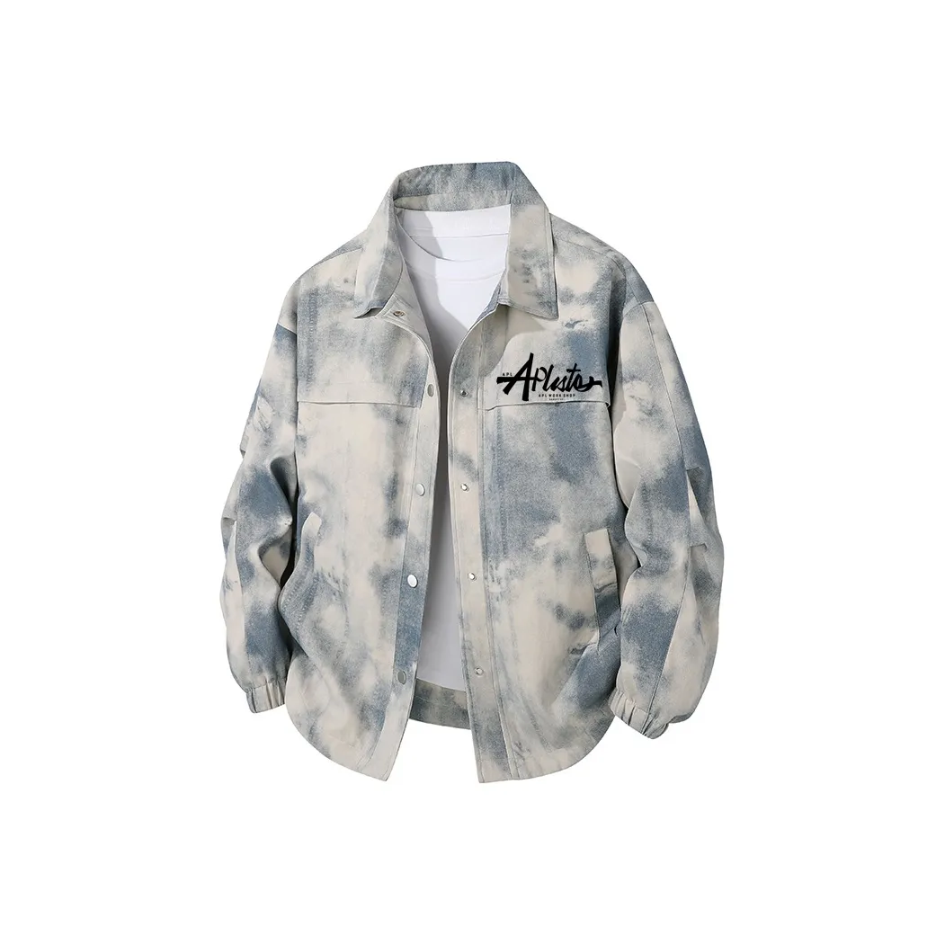 APUNCHLINEWORKSHOP Preppy Style American Vintage Spring Thin Men's Clothing Coach Plus Size Unisex