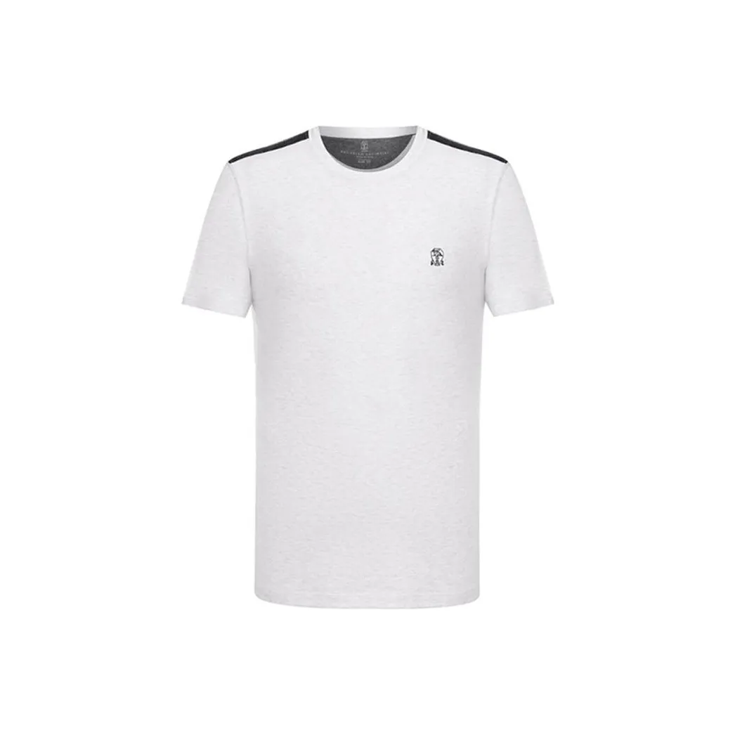 BRUNELLO CUCINELLI Рубашка Мужская Серого цвета