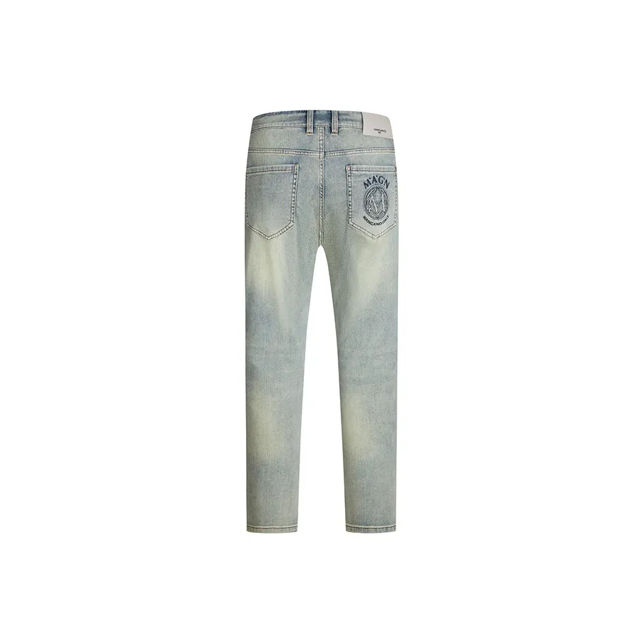 MANGANO Jeans Men's Denim Blue Includes Brand Shopping Bag