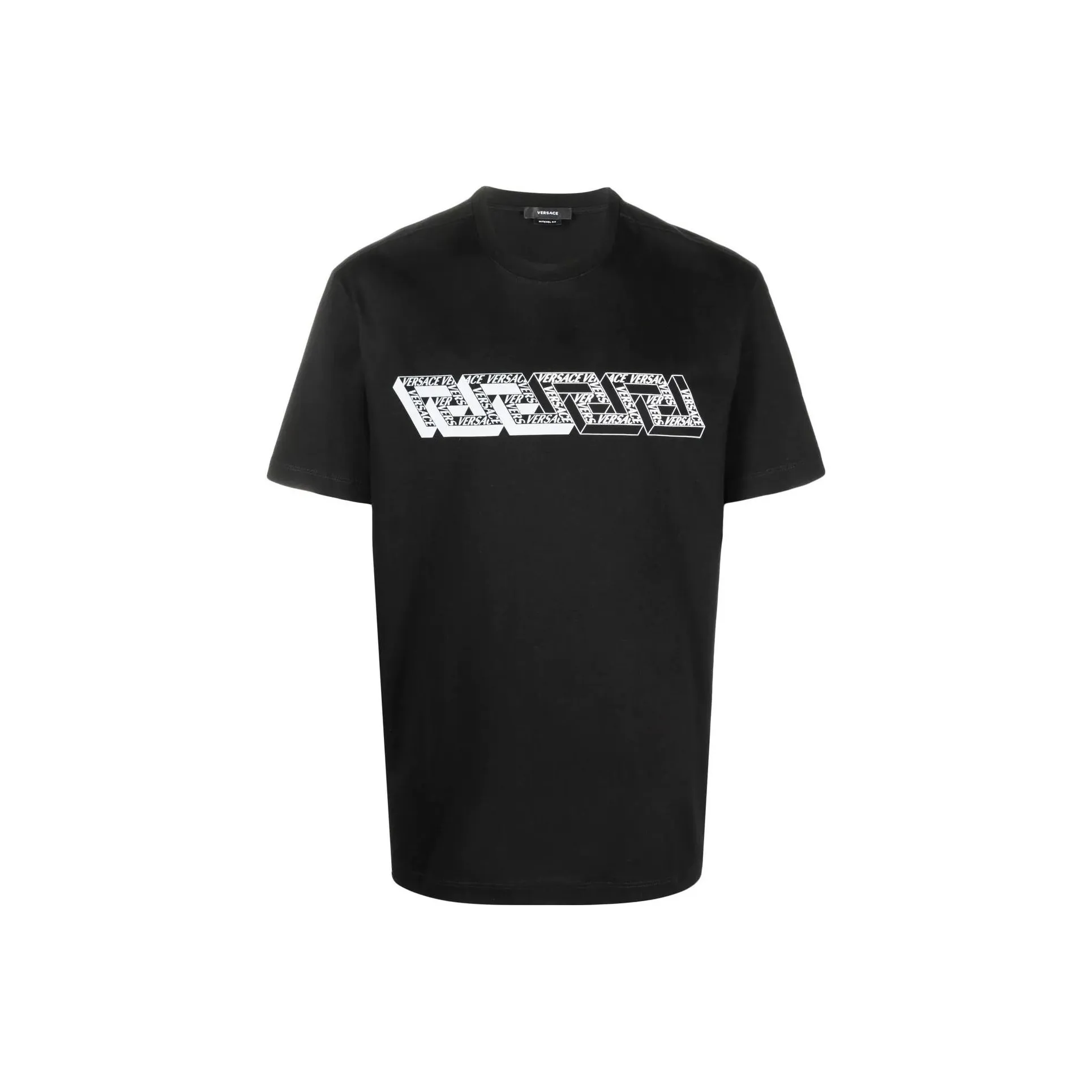 VERSACE Мужские черные T-рубашки