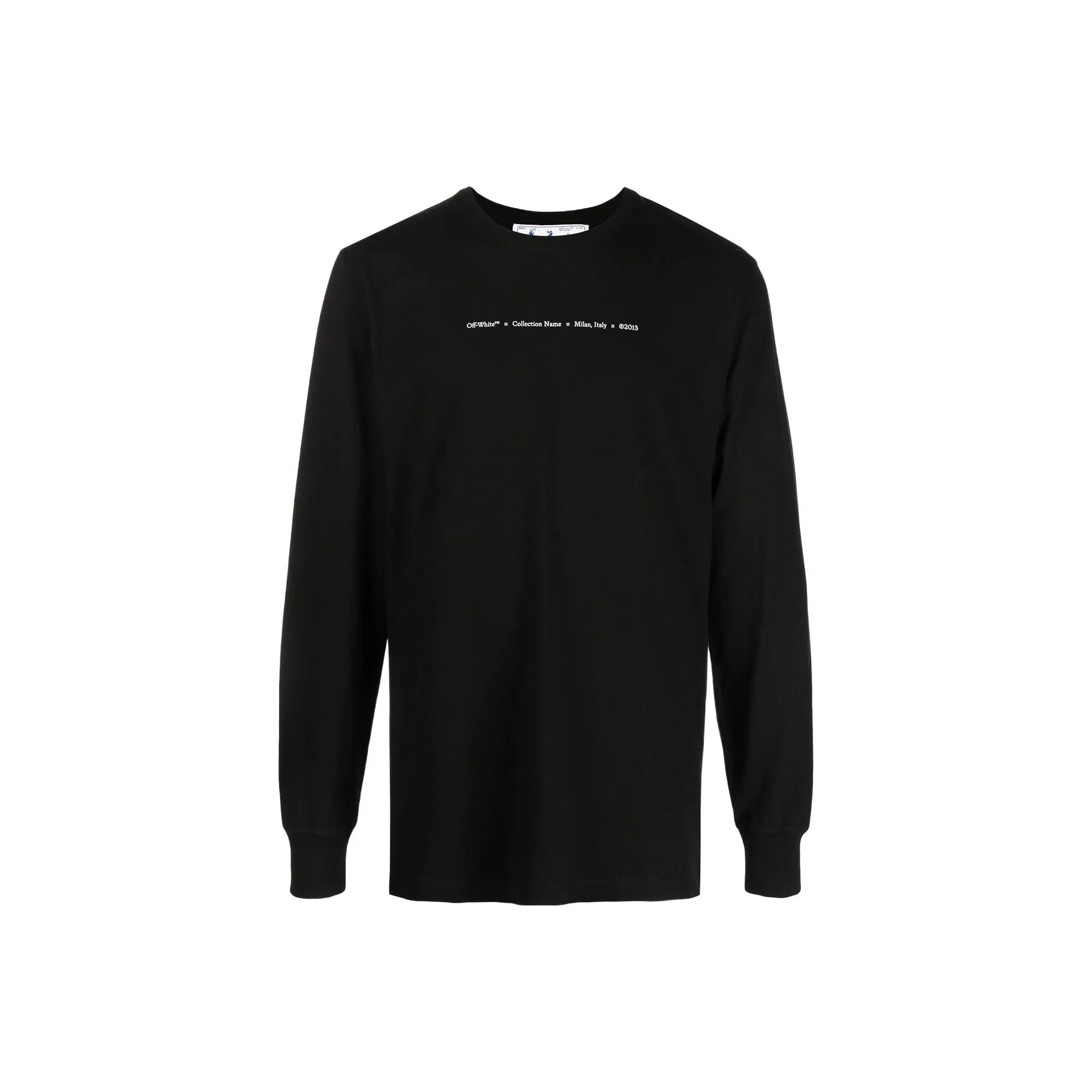 Off Белый SS22 T Рубашка Мужская Черная