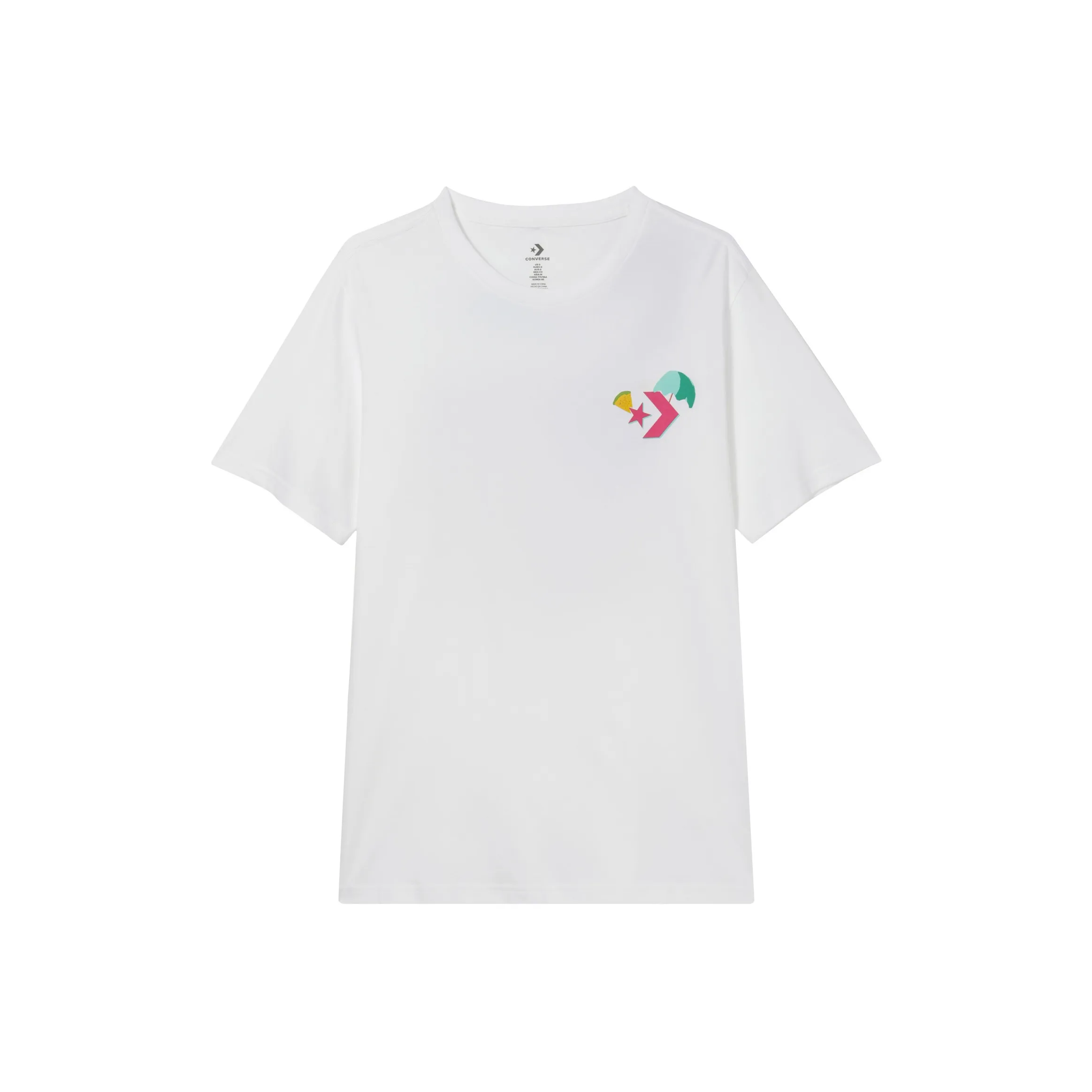 Converse Tropical Drink T Shirt Men's White