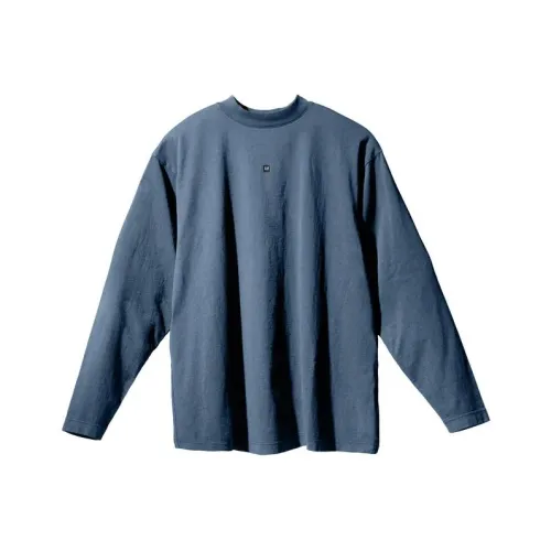 Yeezy X Gap X Balenciaga Темно-синяя унисекс футболка