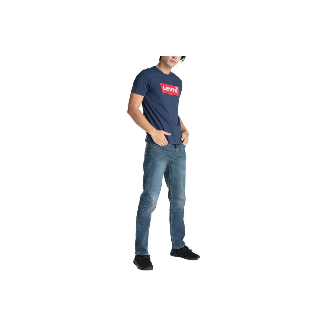 Levis T Shirts Men's Navy Blue