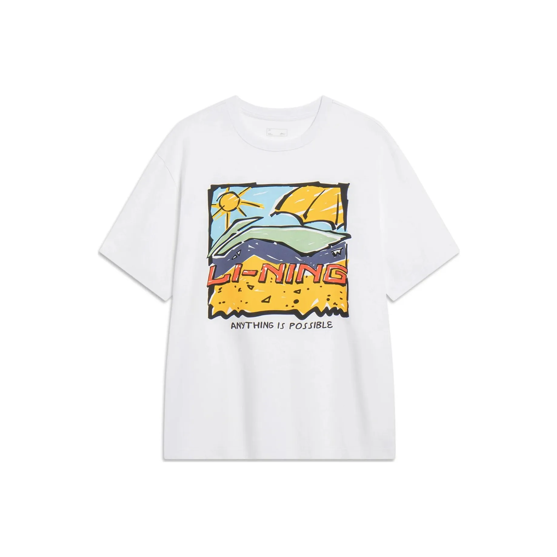 LiNing Sports Life Collection T Shirt Unisex White