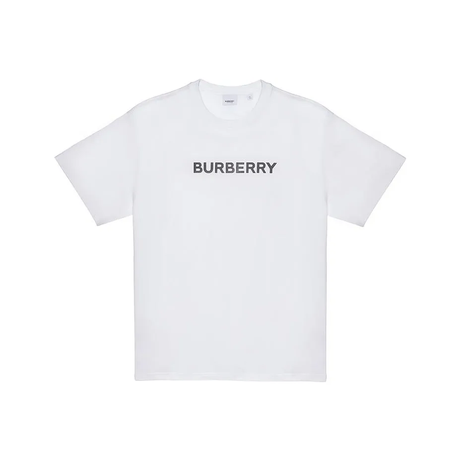 Burberry Logo Print Cotton Oversized T shirt