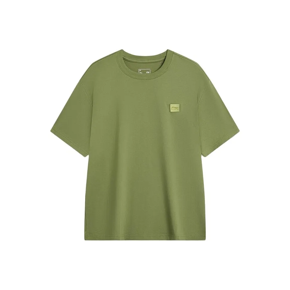LiNing Sports Lifestyle Collection Sports Fashion Collection T Shirt Unisex Yellow Green