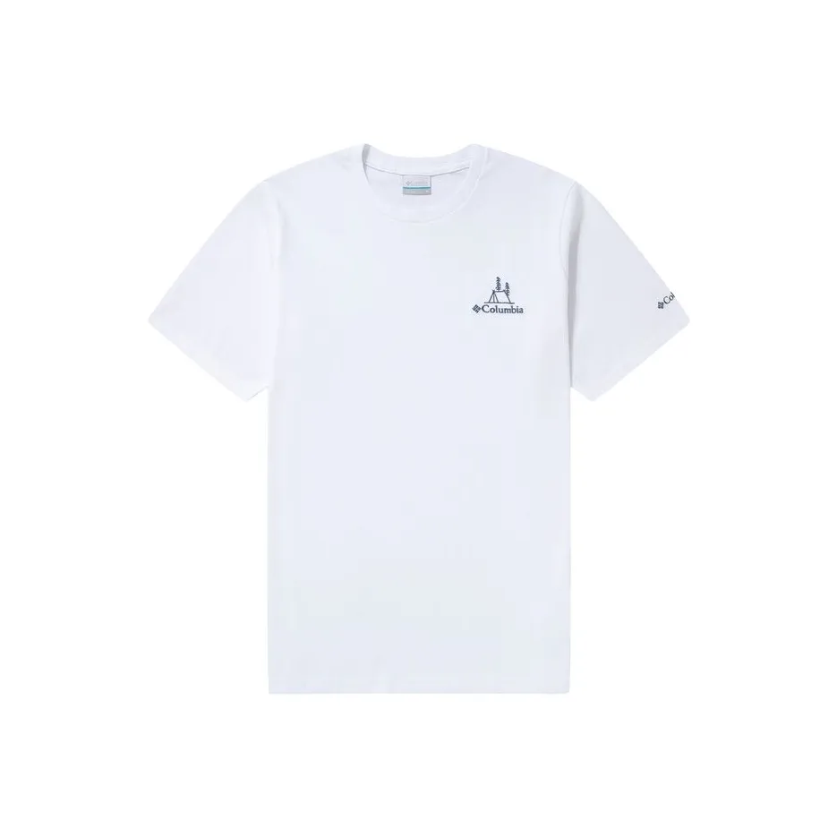 Columbia T Shirts Unisex White