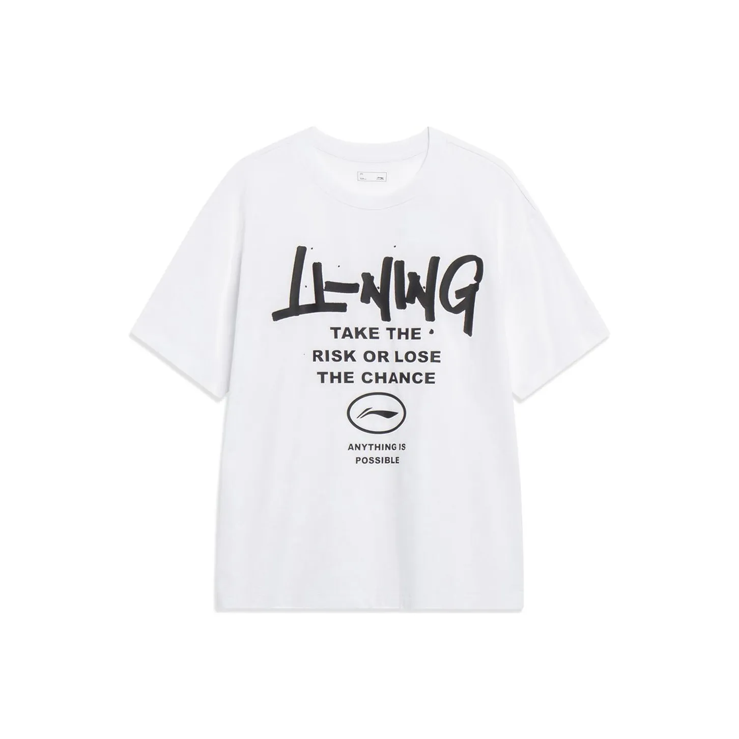 LiNing Sports Fashion Collection T Shirt Unisex Standard White