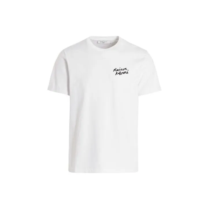 Maison Kitsune Белая Мужская T-Рубашка