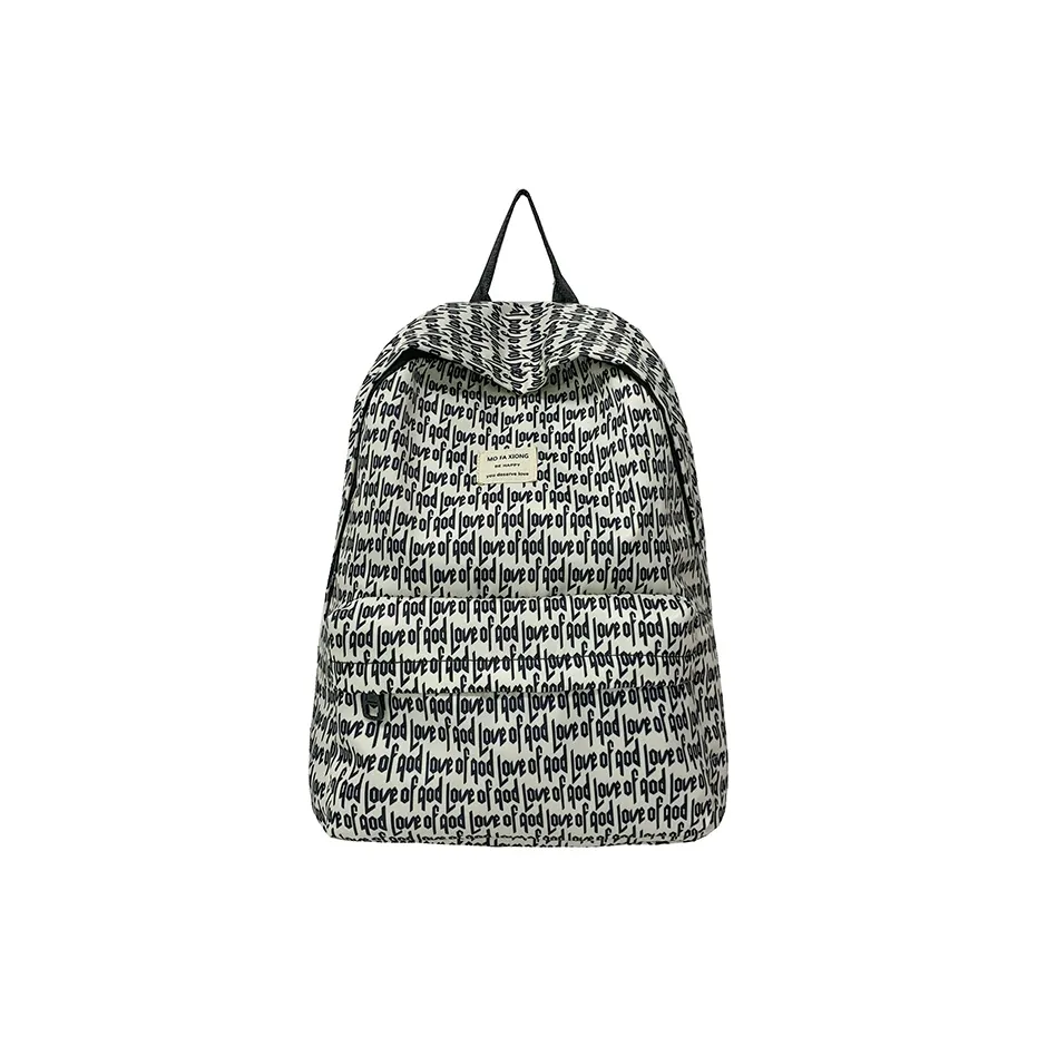 Single Warehouse Композитная ткань Ноутбук Рюкзак Стандартный Унисекс Черный Экрю Синий