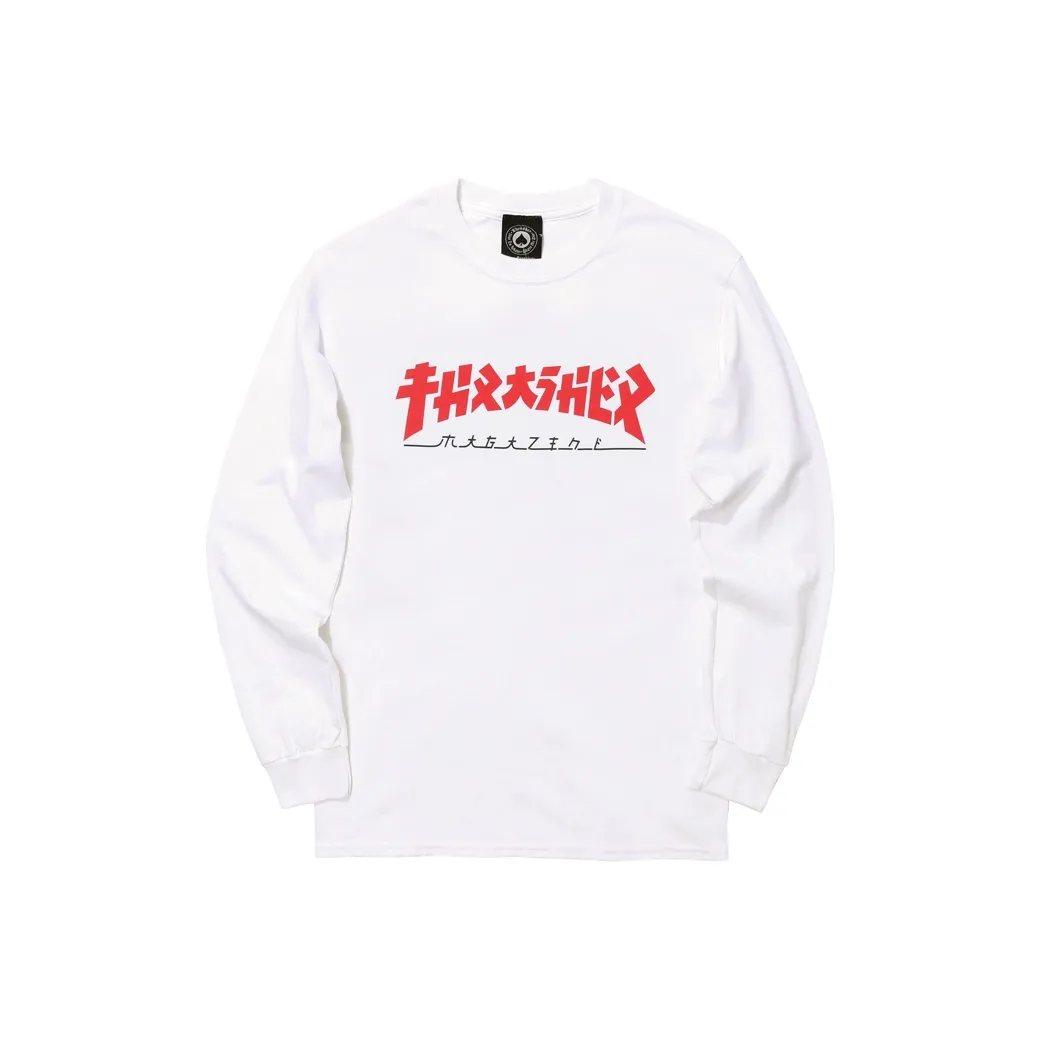 Thrasher Белая Унисекс Футболка