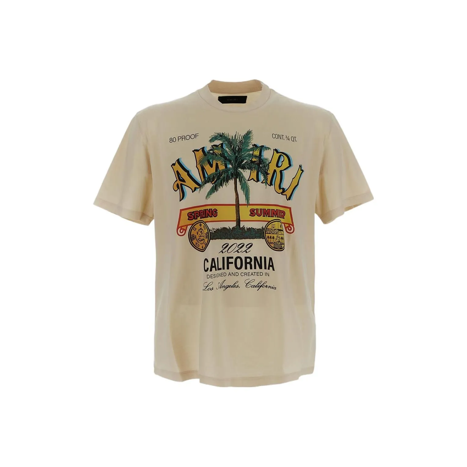 AMIRI Бежевый Мужской T-Рубашки