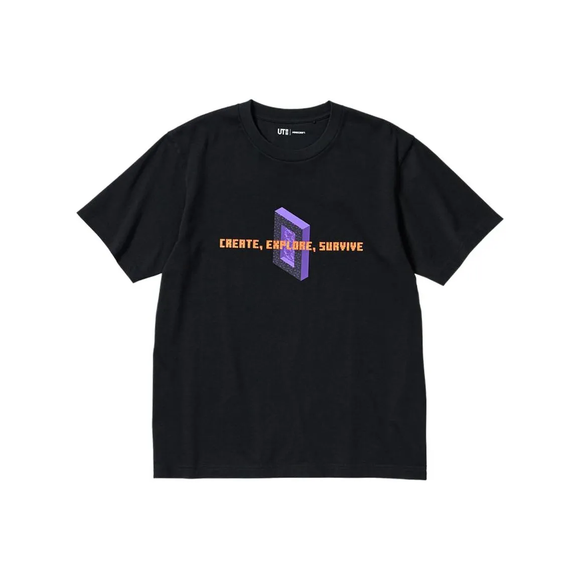 UNIQLO X Minecraft SS22 T-Shirt Unisex Black