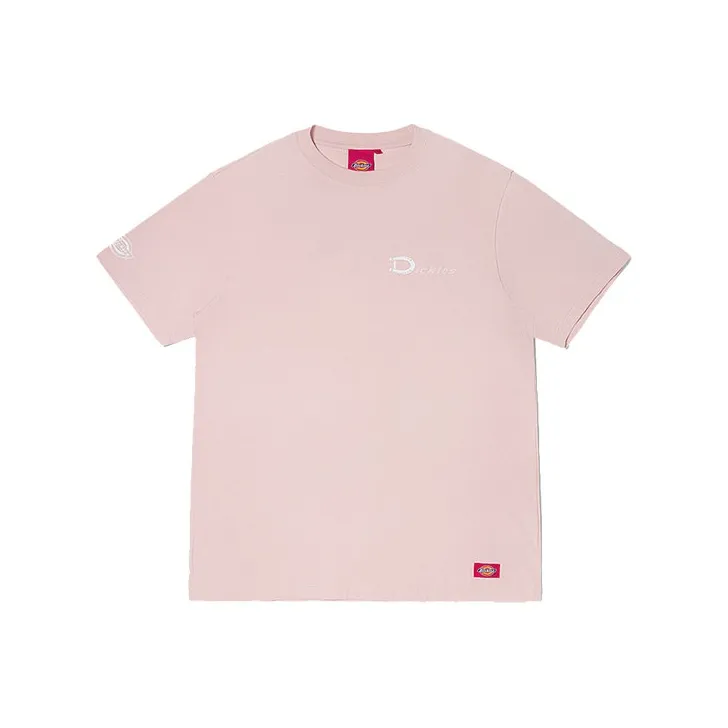 Dickies Crew Neck Fitted Straight Short-Sleeved T-Shirt Unisex Dusty Pink