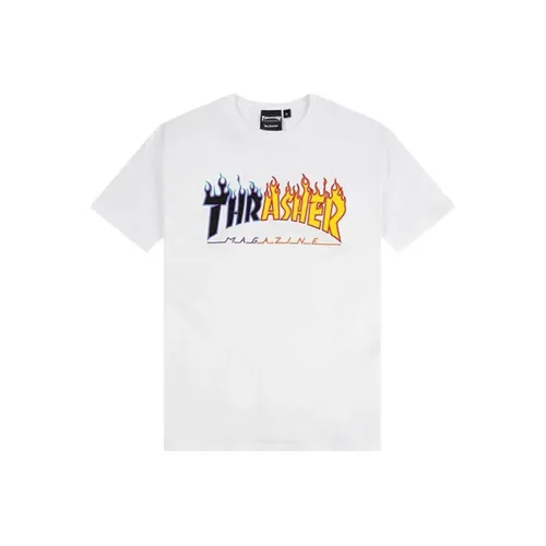 Thrasher Белая Унисекс Футболка