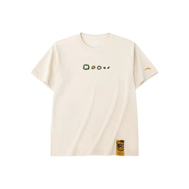 Anta SS22 T Shirt Unisex Milk White