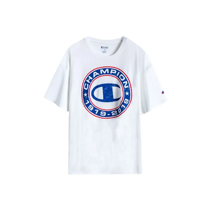 Champion Straight Fit T-Shirt US Version Unisex White
