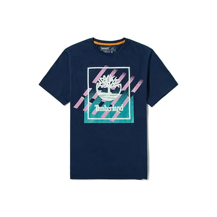 Timberland Set in Sleeve T Shirt Men's Blue