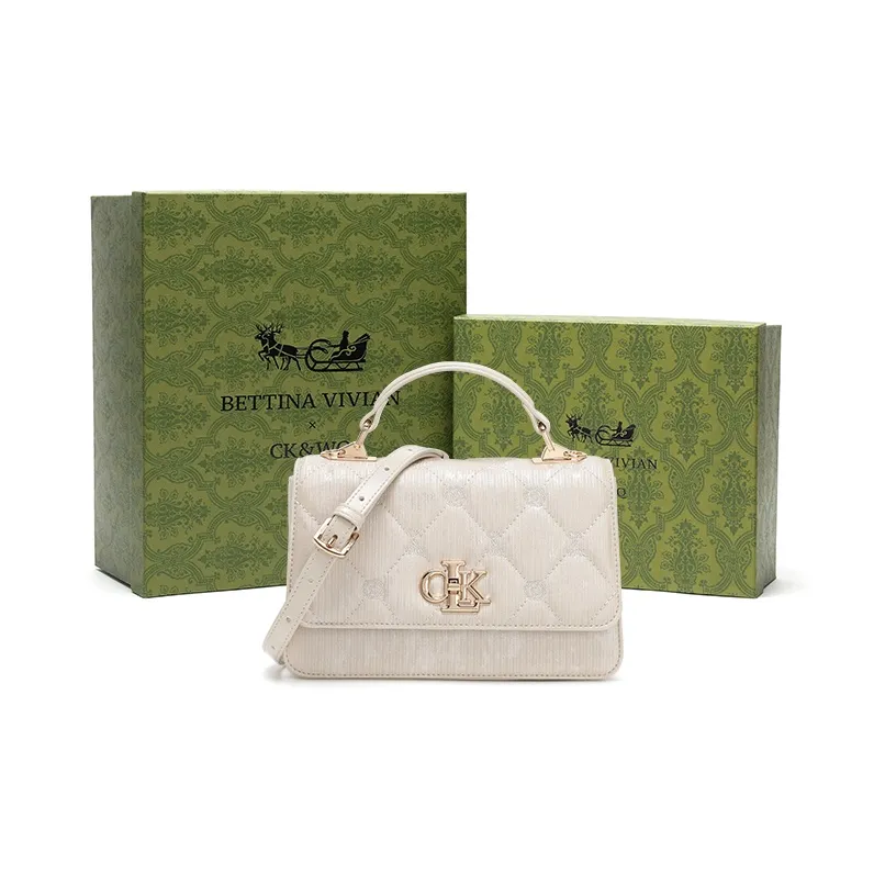 BETTINA VIVIAN ПУ (полиуретан) Сумка через плечо Стандартная Женская Бежевая Абрикосовая