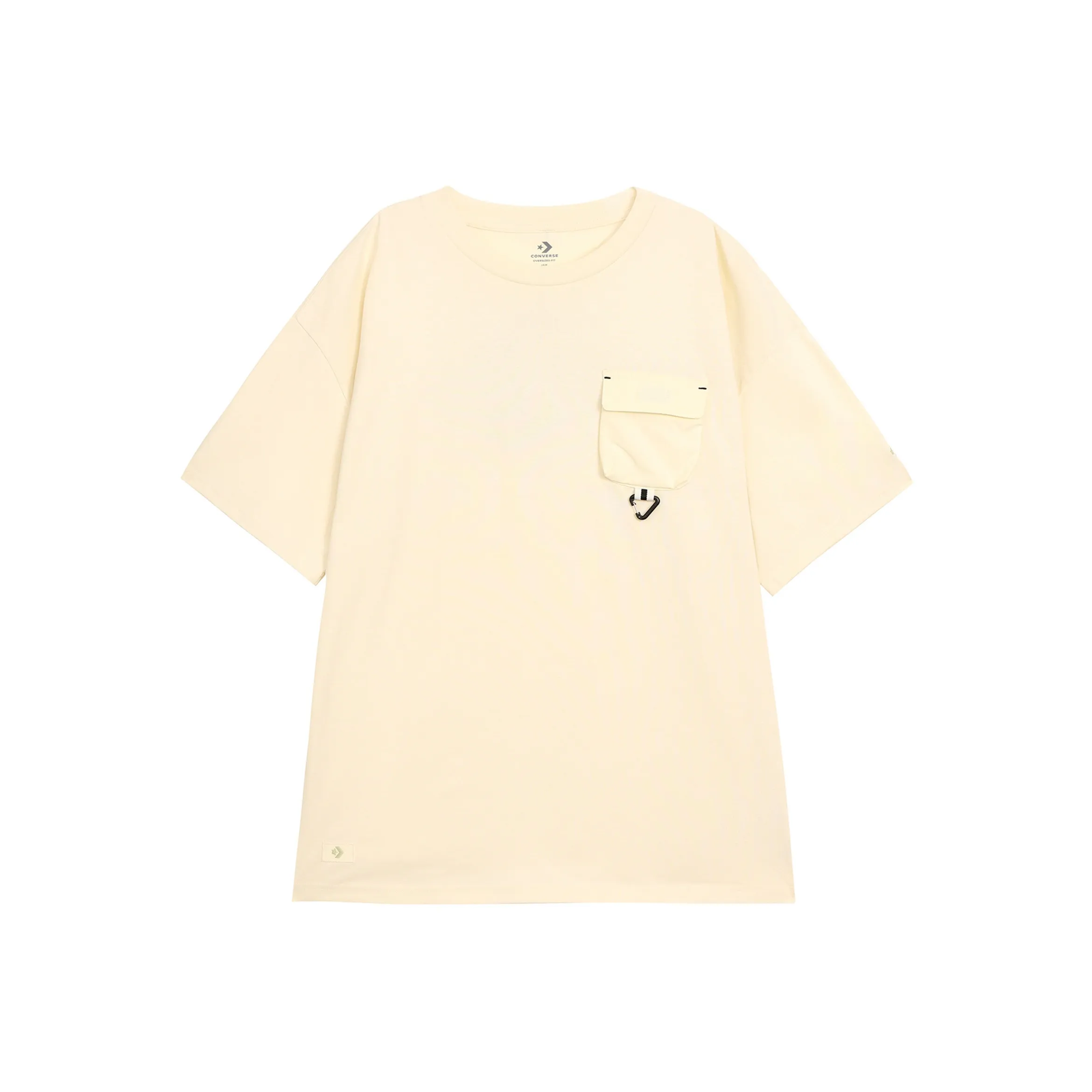 Converse GO OUTDOOR OVERSIZED POCKE T Shirt Men's White