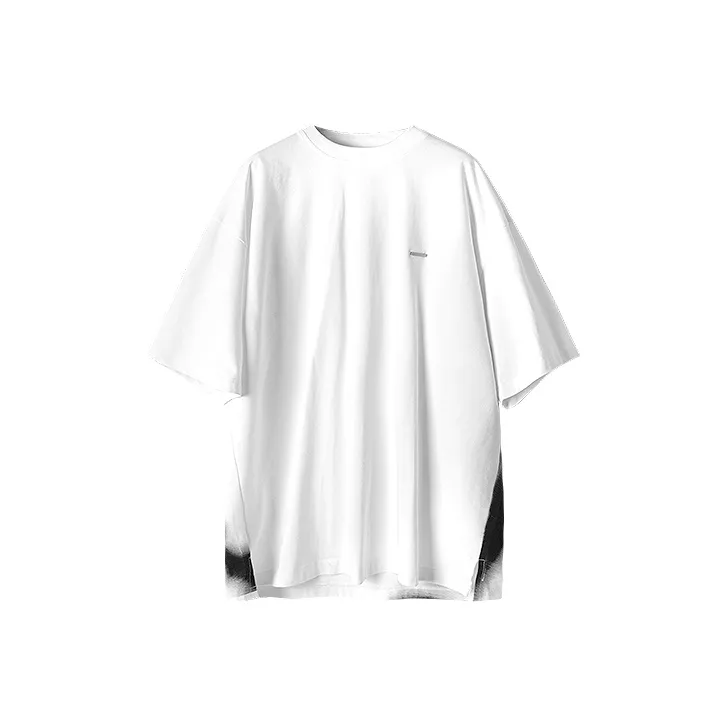 HUANXIANGZHE С принтом Короткий рукав T-рубашка Унисекс Белый