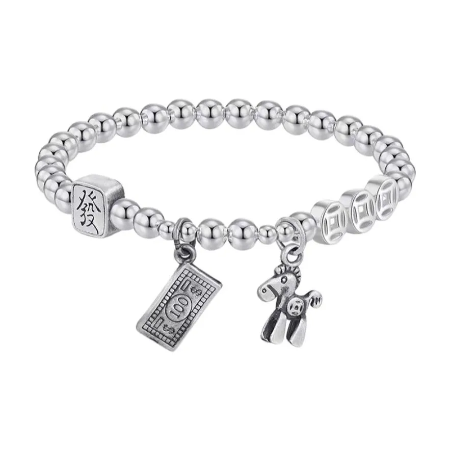 U state 999 Fine Silver Pure Silver Bracelets Women's