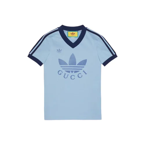 GUCCI X ADIDAS Collaboration Синий Унисекс Футболка