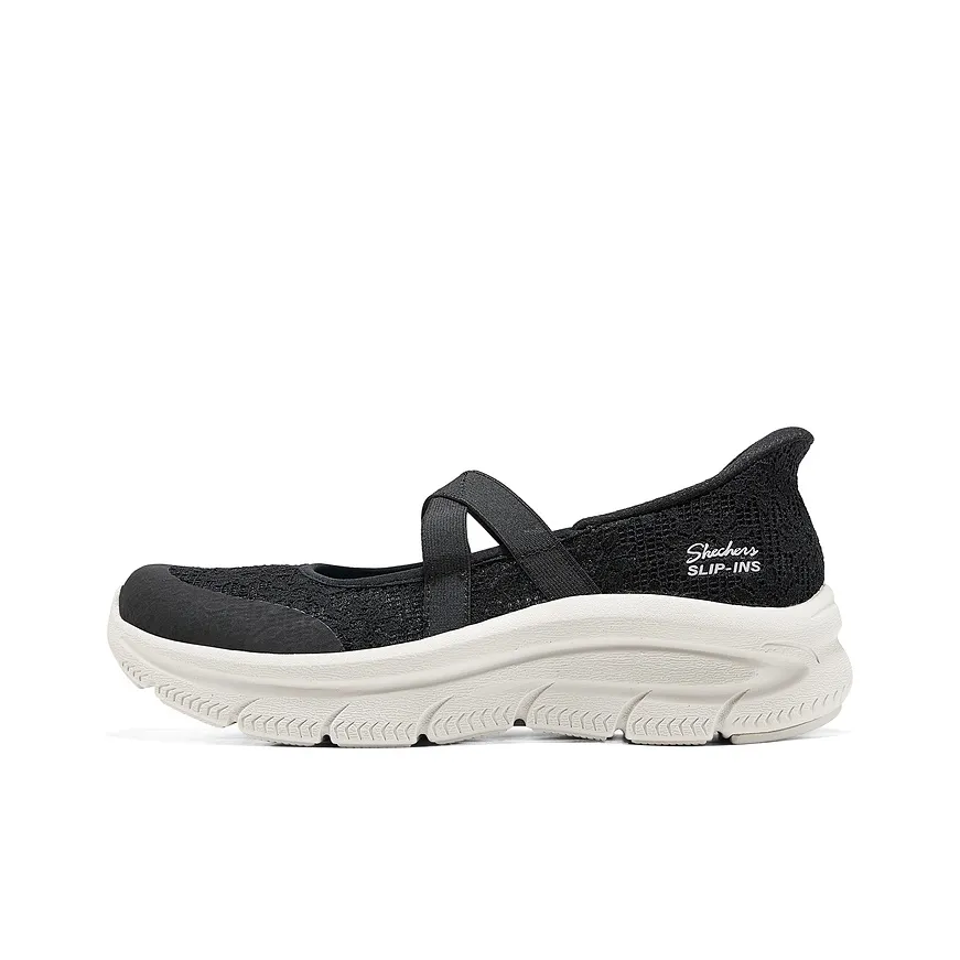 Skechers Modern D'Lu Платформа Туфли Мэри Джейн Женские Черные