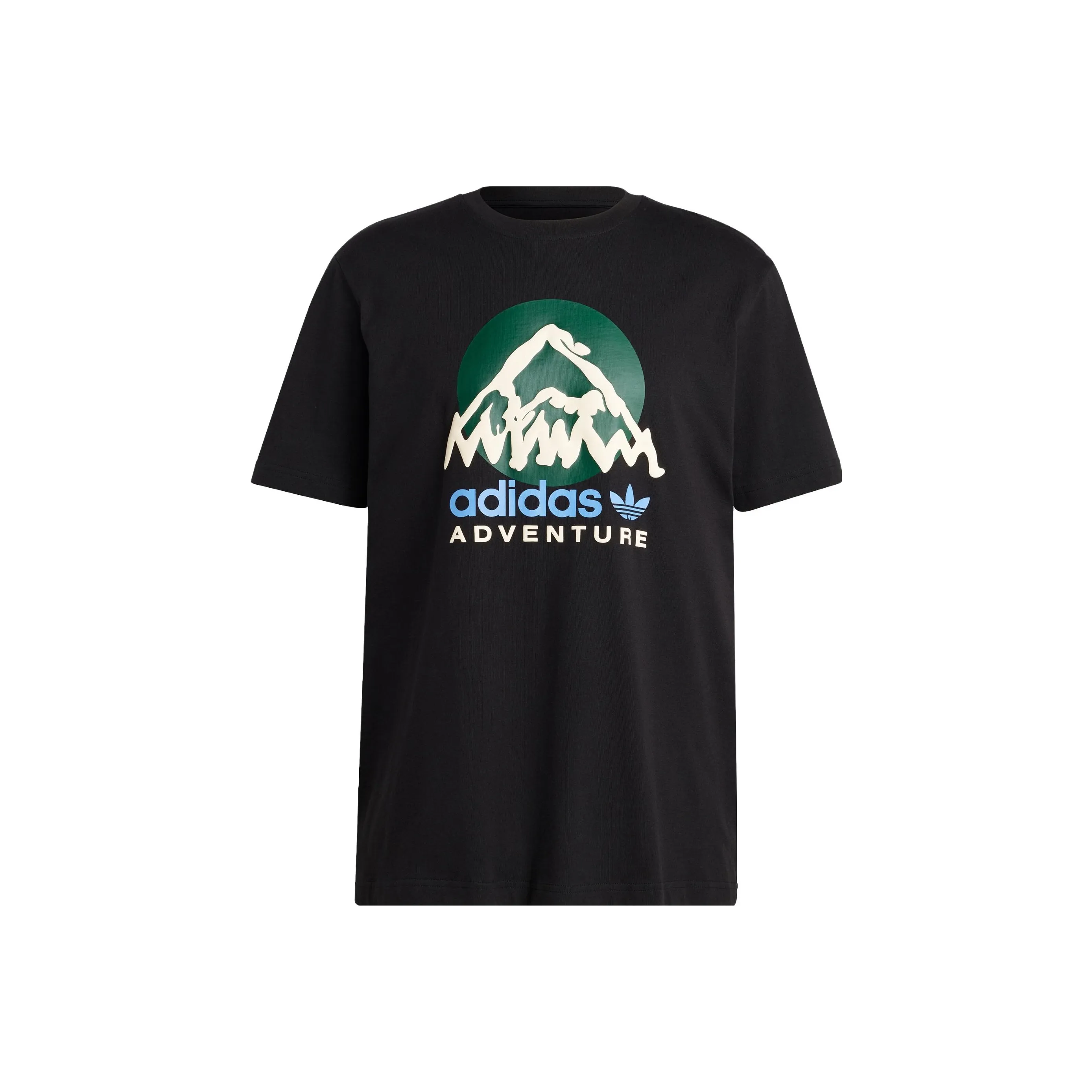 Adidas Originals ADVENTURE MOUNTAIN FRONT T-Shirt Мужской Черный