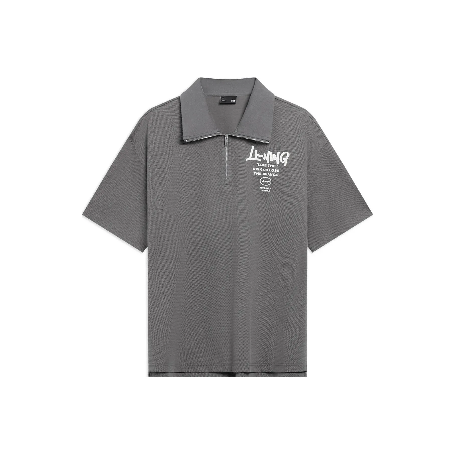 LiNing Sports Fashion Collection T Shirt Men's Lead Gray