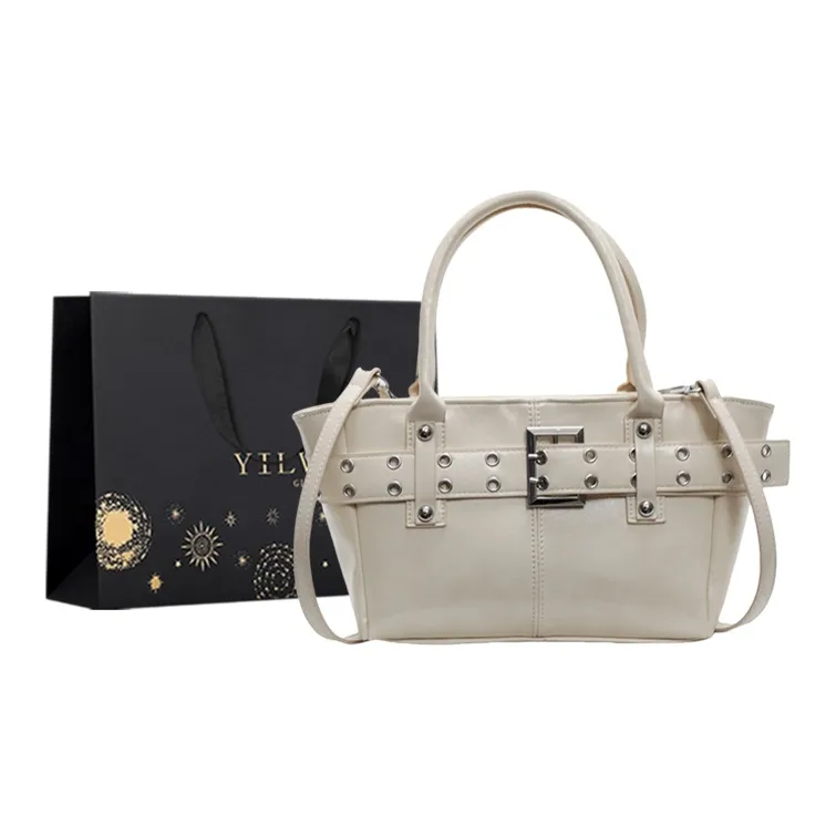 Yi Brigade ПУ (полиуретан) Сумка Женская Экрю Синий Розовый Черный