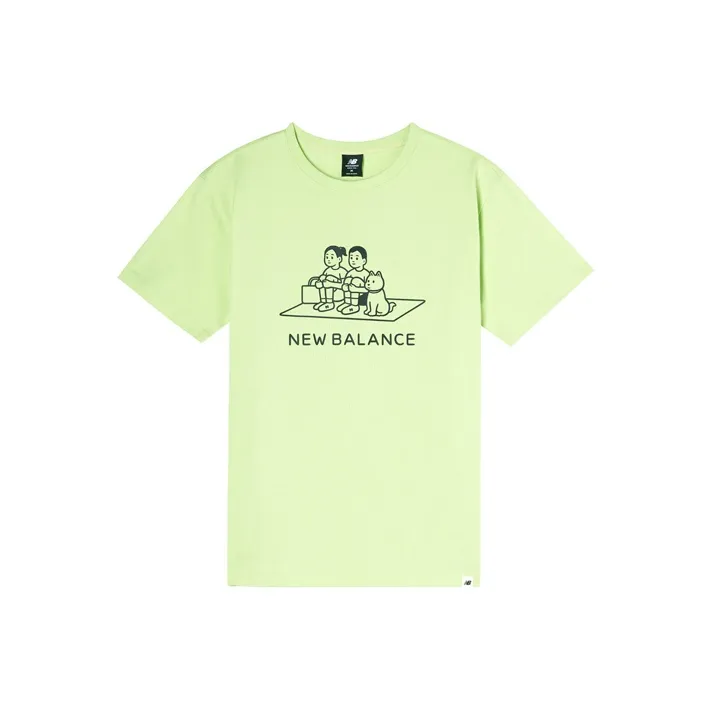 New Balance x Noritake Комплект с рукавом T-рубашка унисекс зеленый