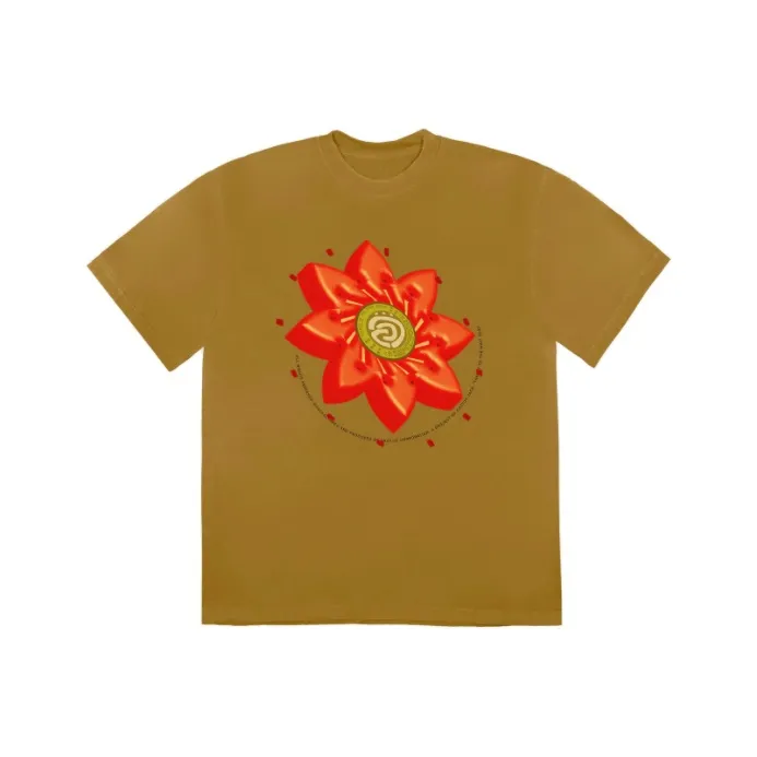 TRAVIS SCOTT Коричневая унисекс футболка